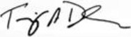 Tim Dickson signature