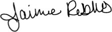 Jaimee Robles signature